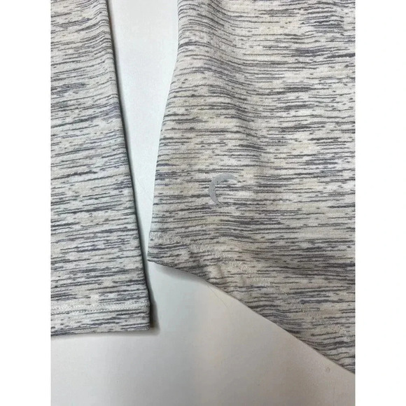 ZYIA Namaste Top Open Tie Back Long Sleeve Heather Gray Size Large - Picture 9 of 9